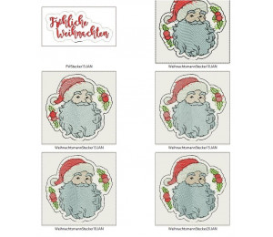 Stickdatei ITH - Stecker Weihnachtsmann 